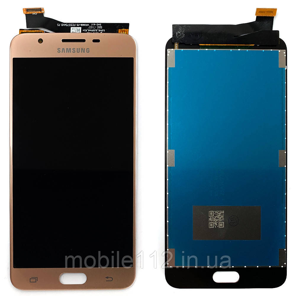 Екран (дисплей) Samsung Galaxy J7 Prime 2018 G610 + тачскрин золотистий оригінал Китай
