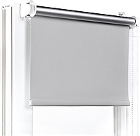 Ролеты на окна Рулонные шторы Жалюзи Блэкаут термо 054 Серый