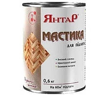 Мастика (паста) для підлоги безбарвна Янтар 0,6кг