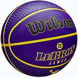 Баскетбольний м'яч Wilson NBA PLAYER ICON OUTDOOR BSKT LEBRON NE (розмір 7) WZ4027601XB7, фото 3