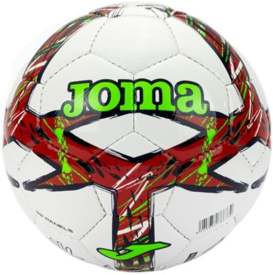 М'яч для футболу Joma DALI III білий, червоний, салатовий Уні 5 (розмір 5) 401412.206.5