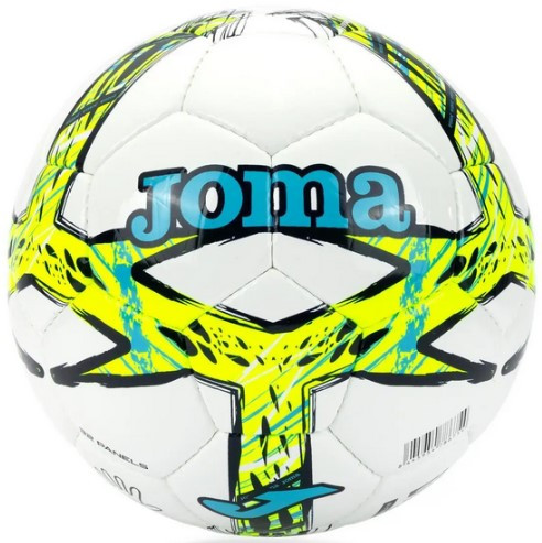 М'яч для футболу Joma DALI III білий, салатовий Уні (розмір 5) 401412.216.5