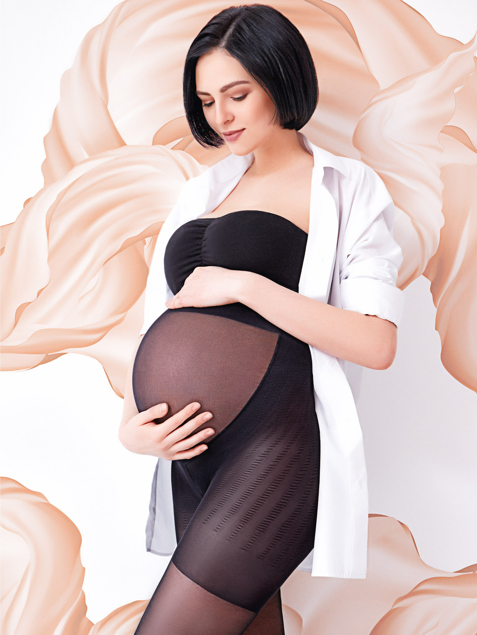 Колготки класичні з шортиками для вагітних Mama 20 den