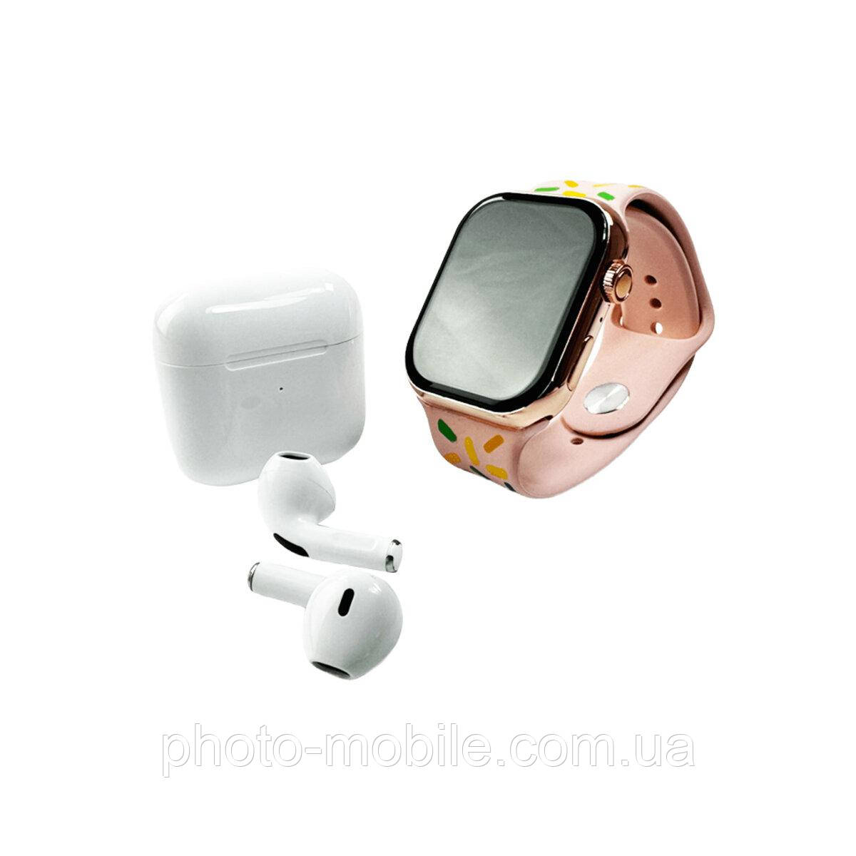 Смарт-годинник Fendior S9 Pro+TWS навушники Gold
