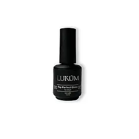 Топ для нігтів Lukum Perfect Gloss Top прозорий, 15 мл