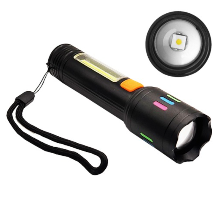 Ліхтар ручний GT-505-TG+COB(white+red), Li-Ion акумулятор, ЗУ Type-C, zoom (7_01538), фото 1