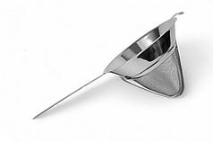 Ситечко діаметр 22 см Нержавіюче конічне сито для кухні з ручкою Сито-конус Конусне сито