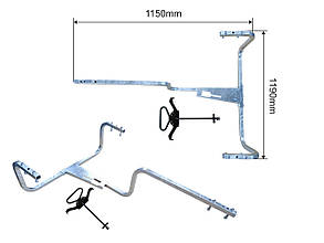 Корзина під запаску на напівпричіп Takler, Італія