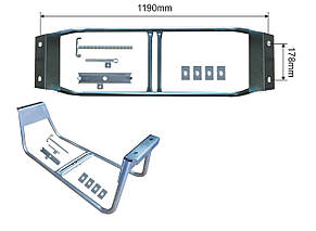 Корзина під запаску (одне колесо, пофарбоване)