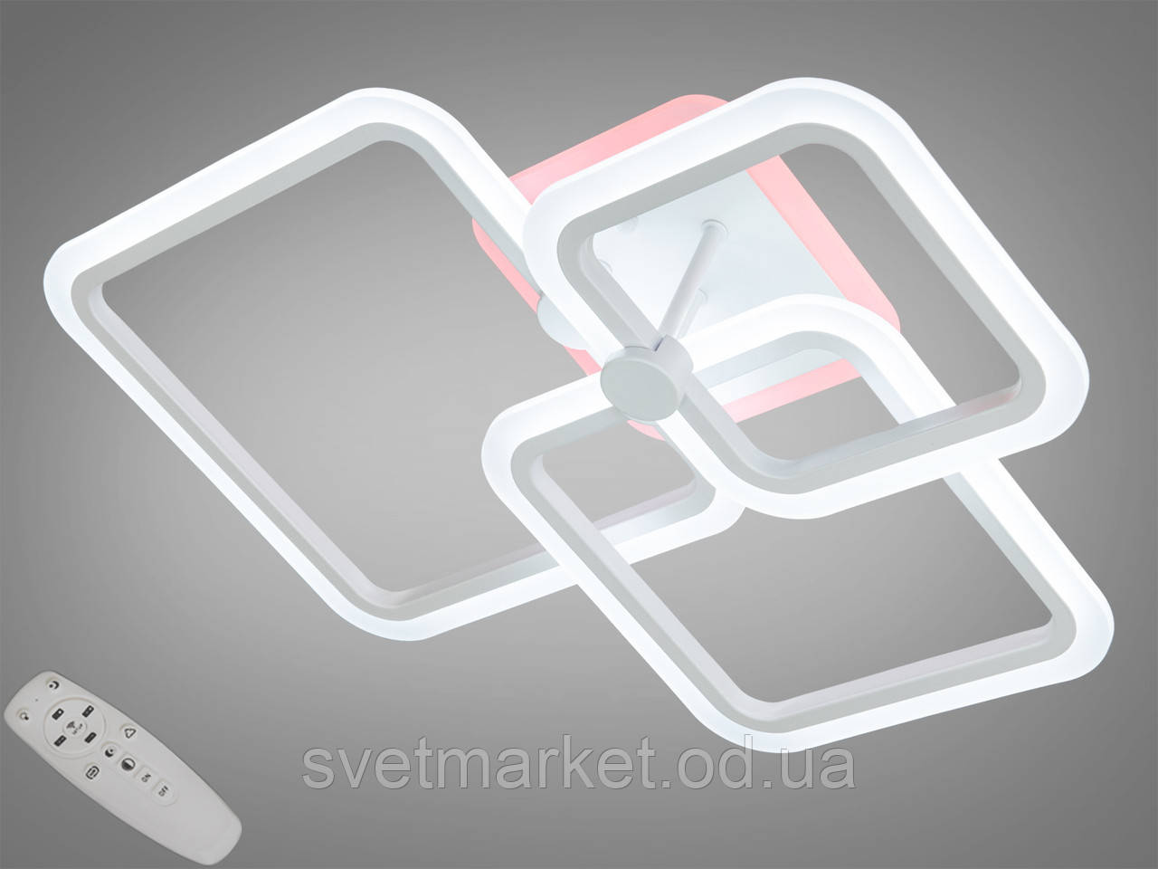 Світлодіодна люстра з пультом A8208/3WH LED 3color dimmer, фото 1