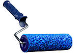 Валик з ручкою структурний декоративний АМЕРИКАНКА БУЛЬБАШКИ гумовий 60х180мм для шпаклівки штукатурки, фото 2