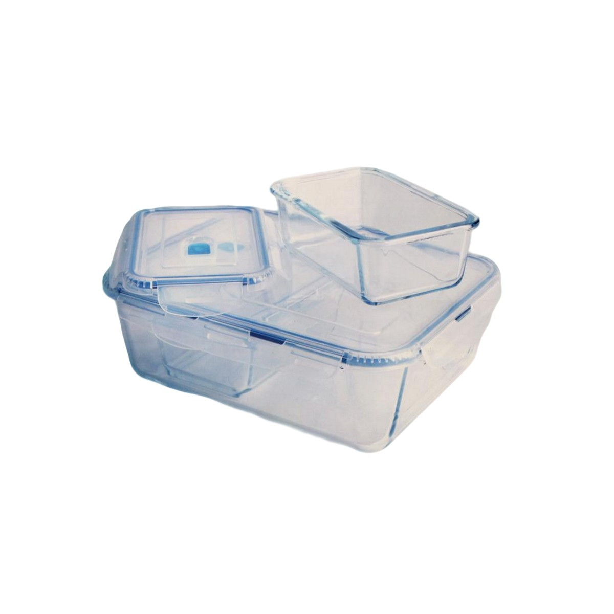 Набір форм для запікання A-PLUS скляних прямокутних 3 шт (1096), фото 1