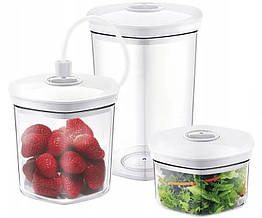 Набір вакуумних контейнерів Caso Vacuum Canister Set 1260 (3 шт., 0,75 л, 1,4 л, 2,0 л)
