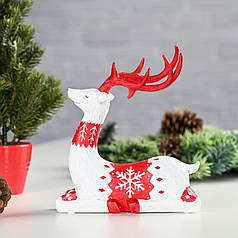 СТАТУЕТКА ДЕКОРАТИВНА НОВОРІЧНИЙ ОЛЕНЬ