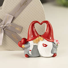 СТАТУЕТКА ДЕКОРАТИВНА ГНОМИ З СЕРЦЕМ