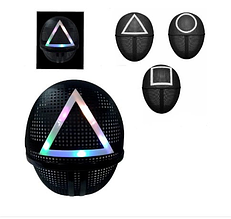 Маска LED яка світиться із серіалу Гра в кальмара Squid Game Трикутник YU227