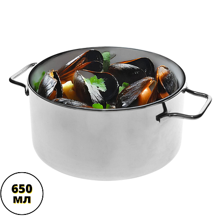 Каструлі маленькі 122 мм Каструлька для подачі 650 мл Каструля для сервірування столу, фото 1