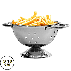 Друшляк 10см Друшляк нержавійка Посуд для подачі страв Посуд для подачі з нержавійки Відерко для фрі