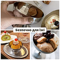 Підставка для ікри з нержавіючої сталі Набір для сервірування ікри Ікра тарілки Ікорниця, фото 3