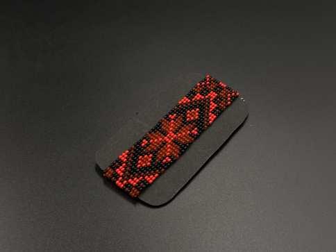 Браслет из бисера в украинском разноцветном стиле. 150х24мм / Браслет из бисера в украинском разноцветном стиле. 150х24мм, фото 1