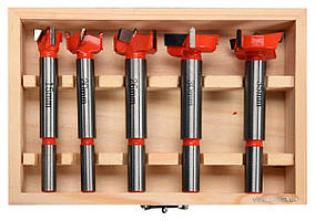 Набір фрез-свердл для петель по дереву YATO 15/20/25/30/35 5 шт (YT-33015)