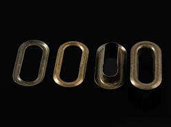 Люверси, блочки. Колір "стара латунь". 12х25 мм / Люверси, блочки. Колір "стара латунь". 12х25 мм