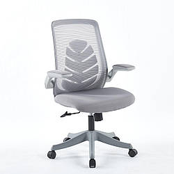 Крісло поворотне GLORY сіре/сірий каркас