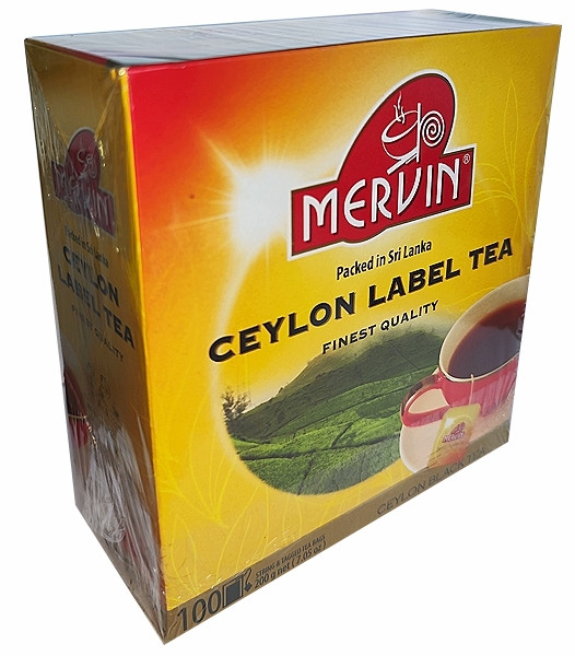 Чай чорний Мервін "Ceylon Label Tea" 100 пакетів