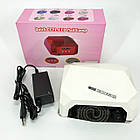 Сушарка для нігтів UV LAMP CCF+LED, Сушарка для нігтів, Портативна сушарка для нігтів. Колір: білий, фото 8