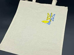 Cумка - шопер 38х36см "Тризуб сино-жовтий" / Cумка - шопер 38х36см "Тризуб сино-жовтий"