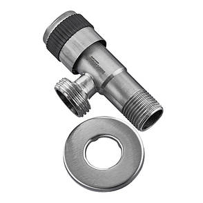 Кран для під'єднання сантехприладів Mixxus VAL-05-1/2x3/4 з нерж. сталі SUS304 (MI6027), фото 2