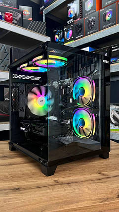Б/в Під замовлення ігровий ПК Qube Reef ARGB Black MT| Ryzen 5 5500| 16 GB RAM| 1000 GB SSD| GeForce RTX 3060 12GB, фото 1