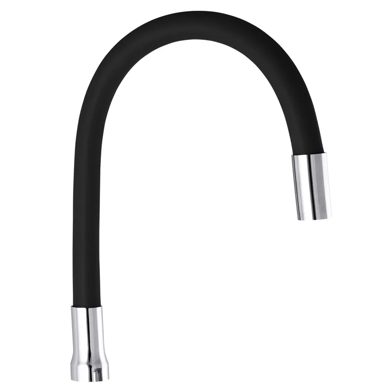 Силіконовий вилив для змішувача чорний Champion (GU0015), фото 1