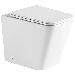 Унітаз підлоговий безбарвний Mixxus Premium QUADRO-0701-R 600х355х410mm, система змиву RIMLESS (MP6