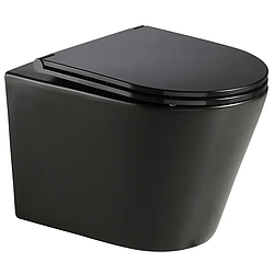 Підвісний унітаз Mixxus Premium BEVEL-0301-T3 BLACK 515х355х365 mm, система змиву TORNADO 3.0 (MP659