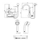 Проточний водонагрівач Kroner KRM Volt — CW191WMDS з дисплеєм, фото 2