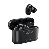 Бездротові навушники Choetech BH-T15 Black TWS, Bluetooth 5.2, ANC+ENC (43-00137), фото 4