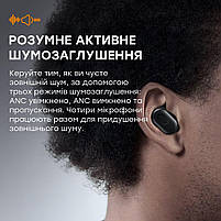 Бездротові навушники Choetech BH-T15 Black TWS, Bluetooth 5.2, ANC+ENC (43-00137), фото 6