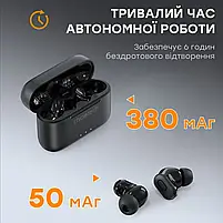Бездротові навушники Choetech BH-T15 Black TWS, Bluetooth 5.2, ANC+ENC (43-00137), фото 8