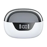 Бездротові навушники Choetech BH-T60 White TWS, Bluetooth 5.3, ANC+ENC, LED-дисплей (43-00135), фото 4
