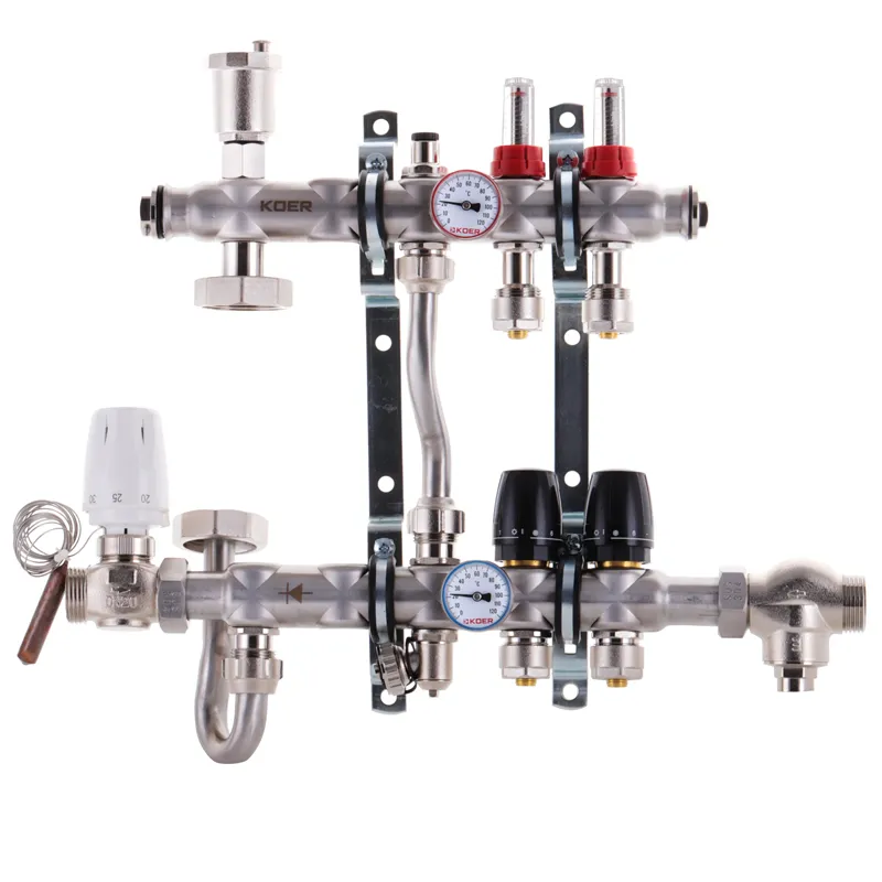 Колектор з вбудованим зміш. вузлом Koer KR.S1011-2 1 "х2 SUS304 і євроконус 3/4-16 (KR2925), фото 1