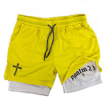 Шорти спортивні жовті