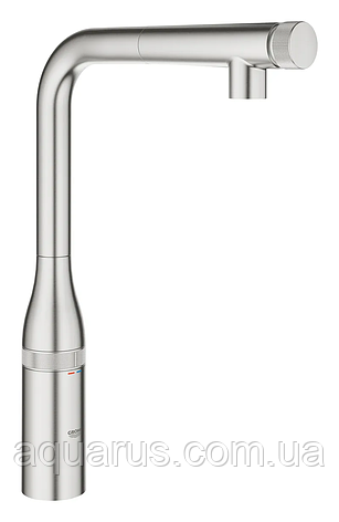 Змішувач для кухні з висувним виливом Grohe Essence SmartControl (31615DC0), фото 1