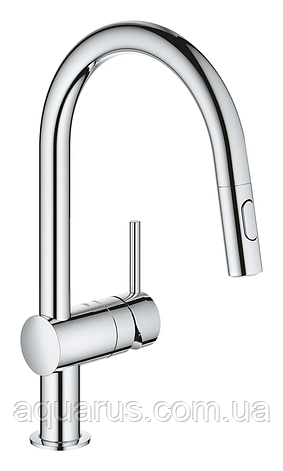 Змішувач для кухні з висувним виливом Grohe Minta (32321002), фото 1