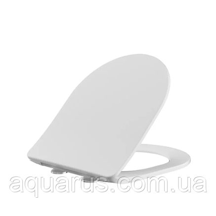 Сидіння-кришка для унітазу Mixxus SEAT COVER BEVEL-2005 425х363х30mm, з мікроліфтом (MI6732), фото 1