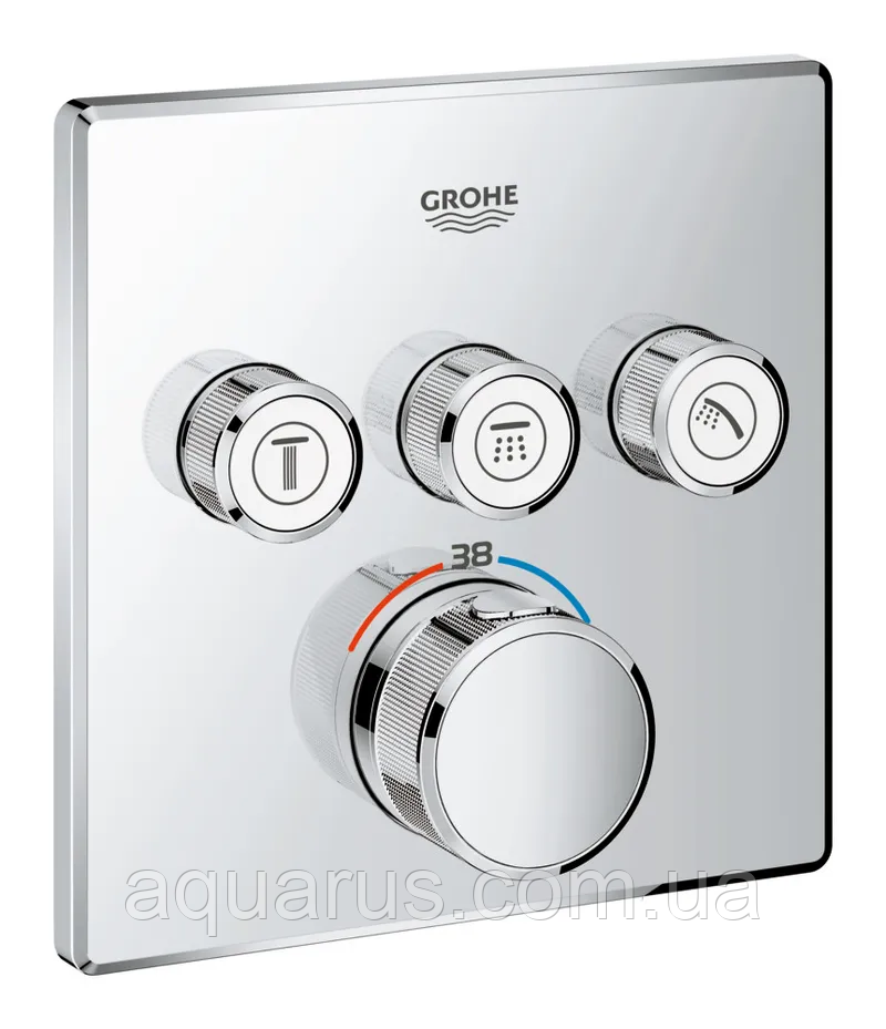 Термостат прихованого монтажу на 3 споживачі Grohe Grohtherm SmartControl (29126000)