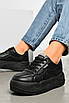 Кросівки жіночі чорного кольору 165813T Безкоштовна доставка, фото 2