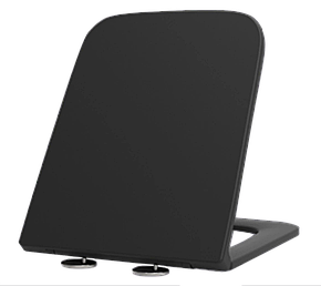 Сидіння-кришка для унітазу Mixxus Premium SEAT COVER QUADRO-DIVERSE-2001 BLACK з мікроліфтом 448х357х37mm (MP6614), фото 3