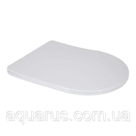 Сидіння-кришка для унітазу Mixxus SEAT COVER BEVEL-2006 460х360х40mm, з мікроліфтом (MI6733), фото 1