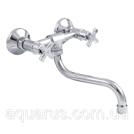 Змішувач для кухні настінний ZERIX JIK12 102-A (ZX2646), фото 1